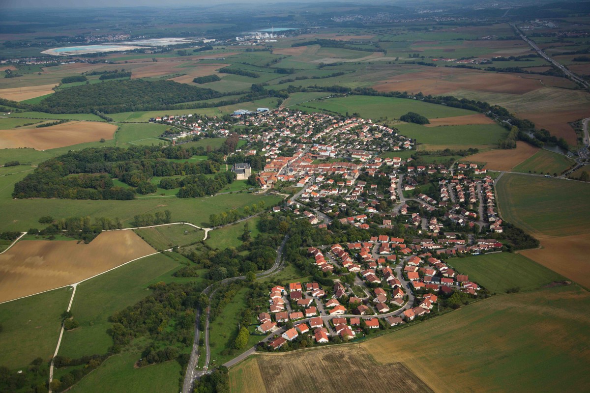 Fléville vue du ciel