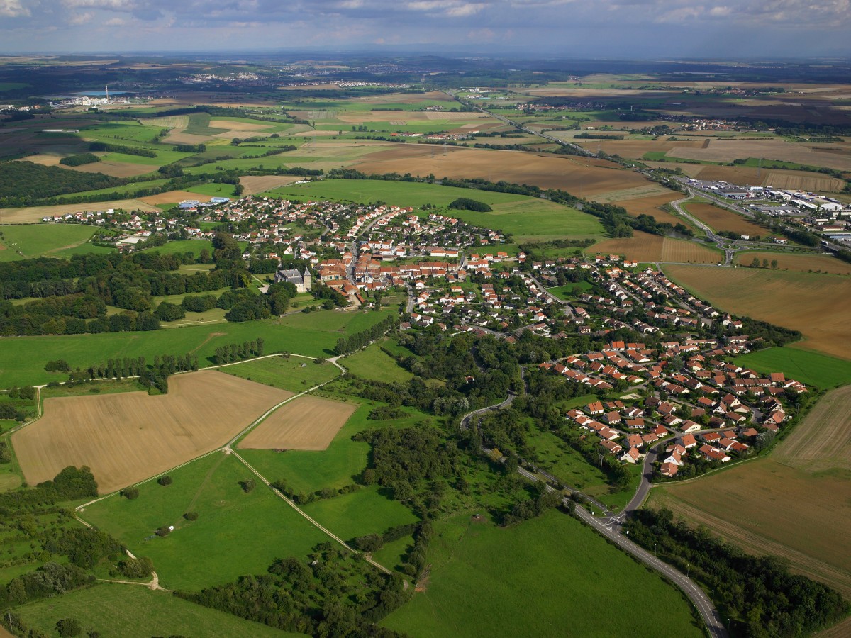 Vue aérienne de Fléville 3