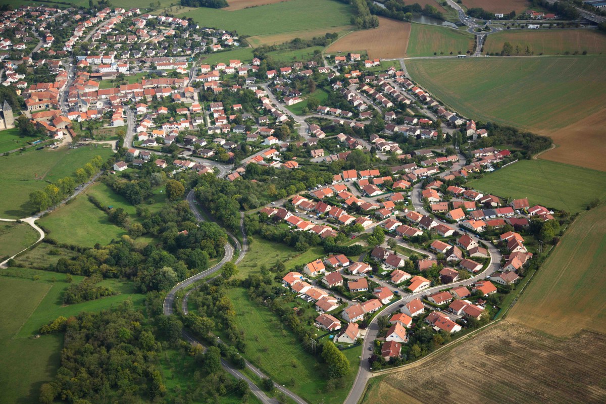 Vue aérienne de Fléville 4